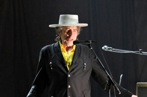 American music legend Bob Dylan performs