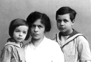 Mileva Marik et ses fils 