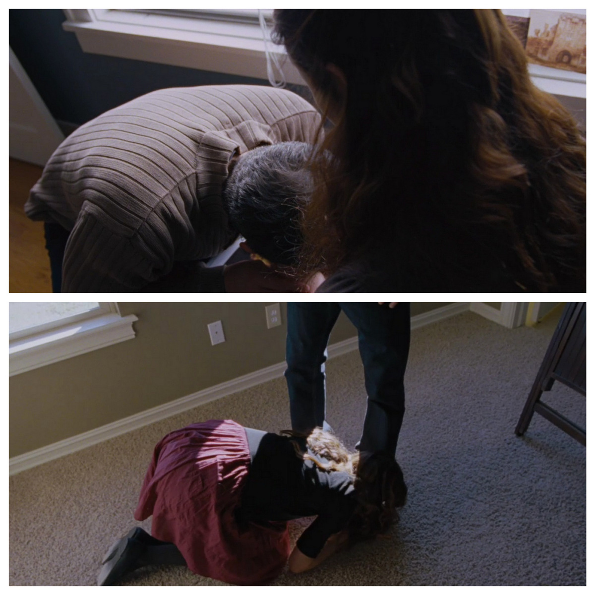 Embrasser les mains ou les pieds, non pas signe de soumission mais geste de confiance mutuelle : A la Merveille.