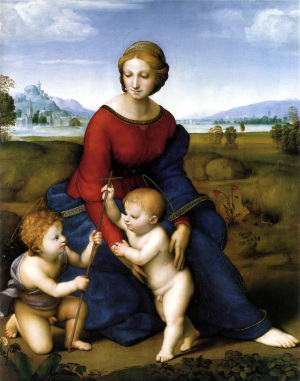 La douceur des étreintes et du regard de Mme O'Brien fait penser à la Madonne de la Prairie, dont elle s'inspire.